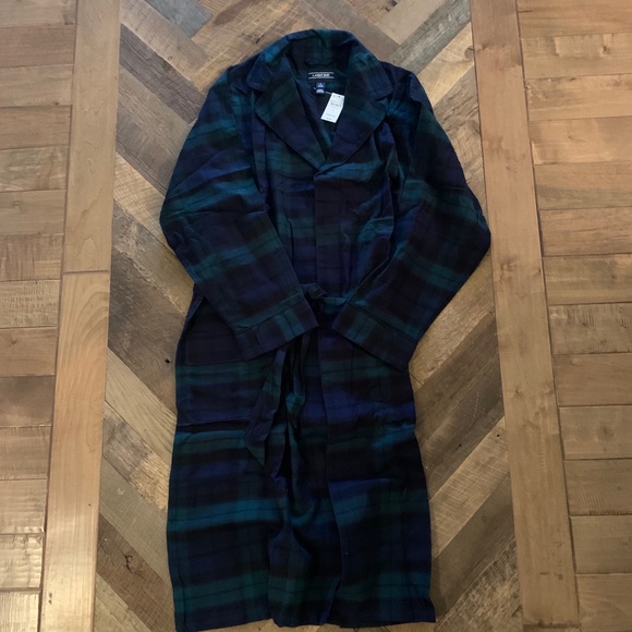 lands end flannel robe